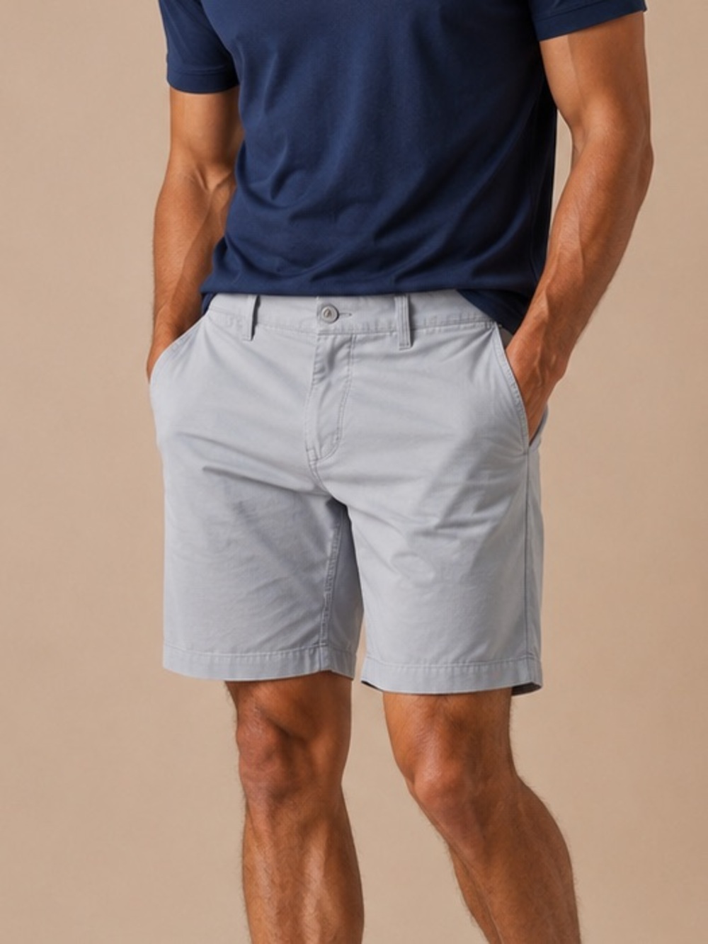 Nike Dri-FIT Standard Fit Gray Chino Golf Shorts Size 32